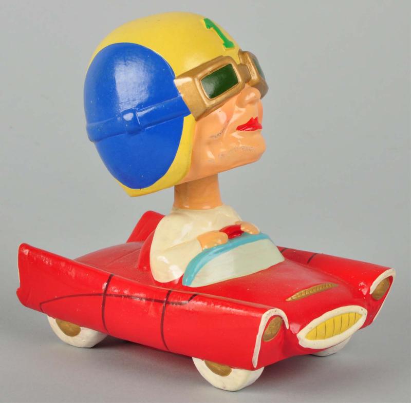 Race Car Driver Bobbing Head Doll  112ebc