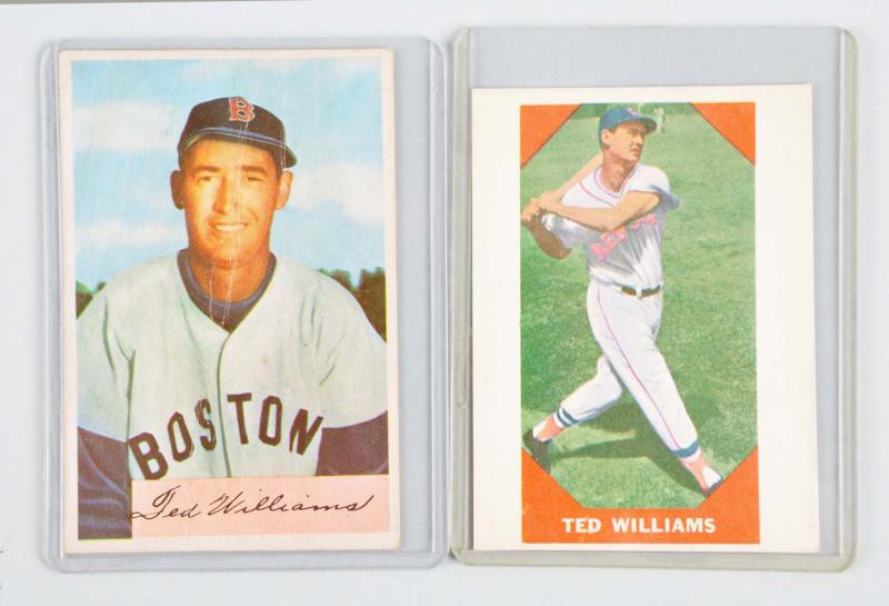 Lot of 2 Ted Williams Baseball 112eed