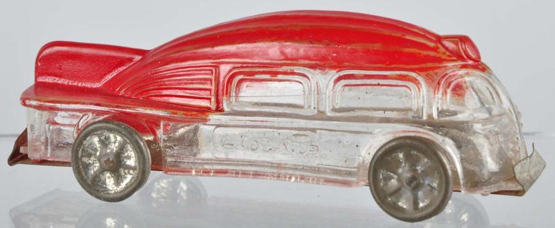 Glass Car of the Future Candy Container  112f02