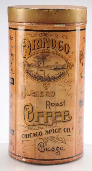 Orinogo Brand 3-lb. Coffee Tin. 
Description
