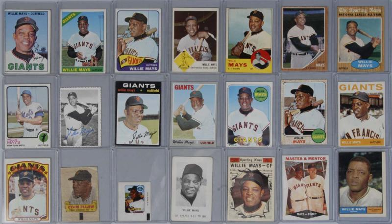 Lot of 21 Willie Mays Baseball 112f19