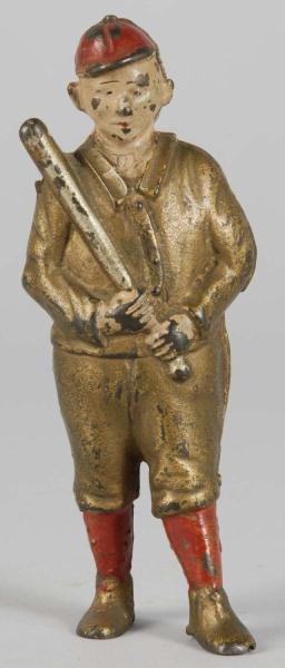 Cast Iron Baseball Player Still