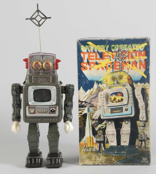 Tin Television Spaceman Battery Operated 112f33