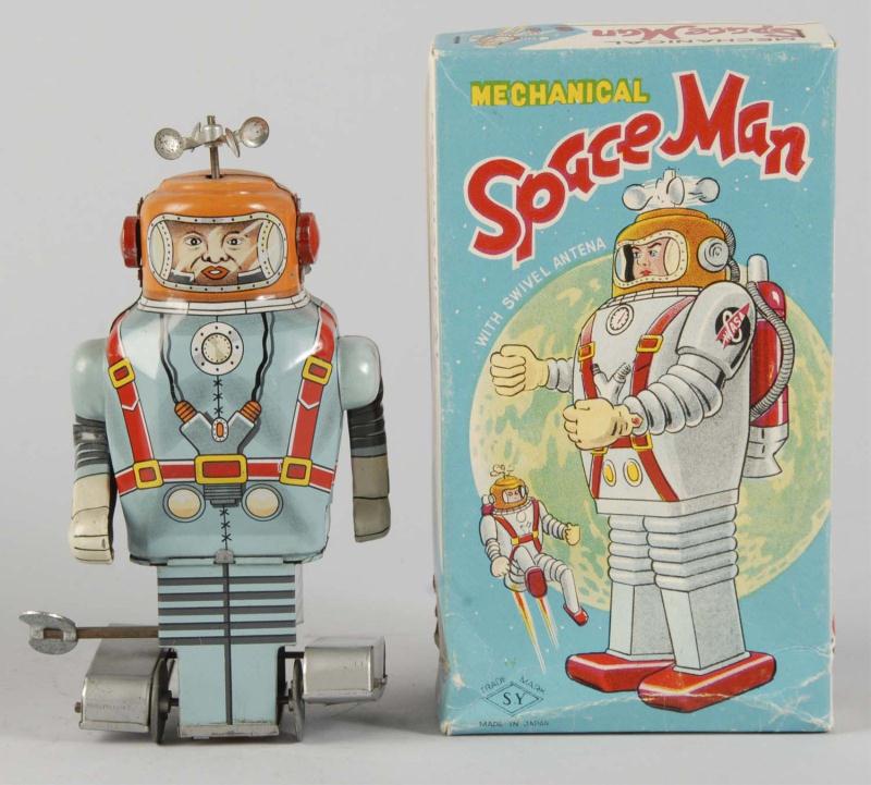 Tin Litho Space Man Wind Up Toy  112f34