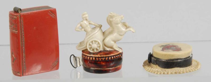 Lot of 3: Celluloid Figural Sewing