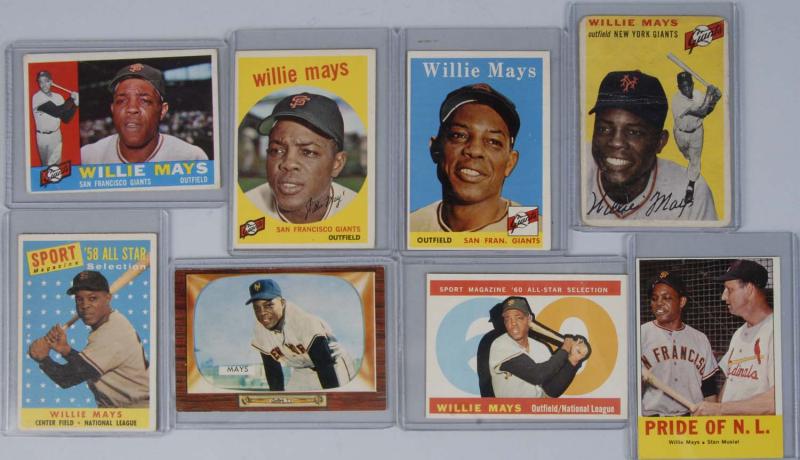 Lot of 8 Willie Mays Baseball 112f45