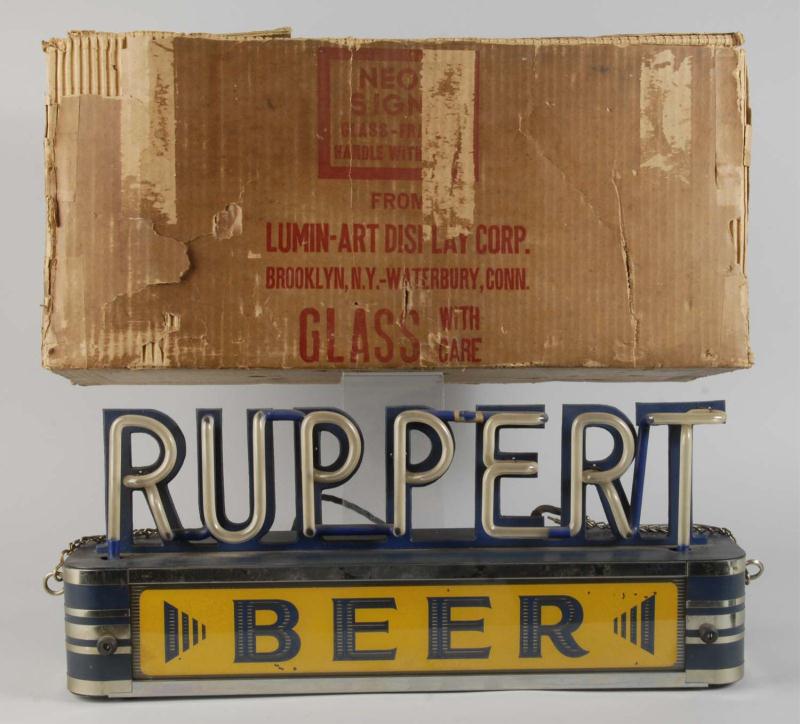 Rupert Beer Light-Up Sign. 
Description