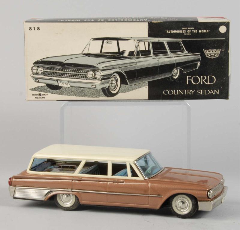 Tin Litho Ford Station Wagon Friction 112fb9