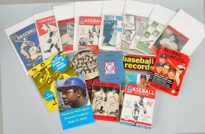 Lot of 15 1940s 70s Baseball Guides  112fca