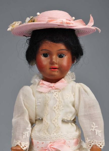 Brown French Bisque Child Doll  112fd6