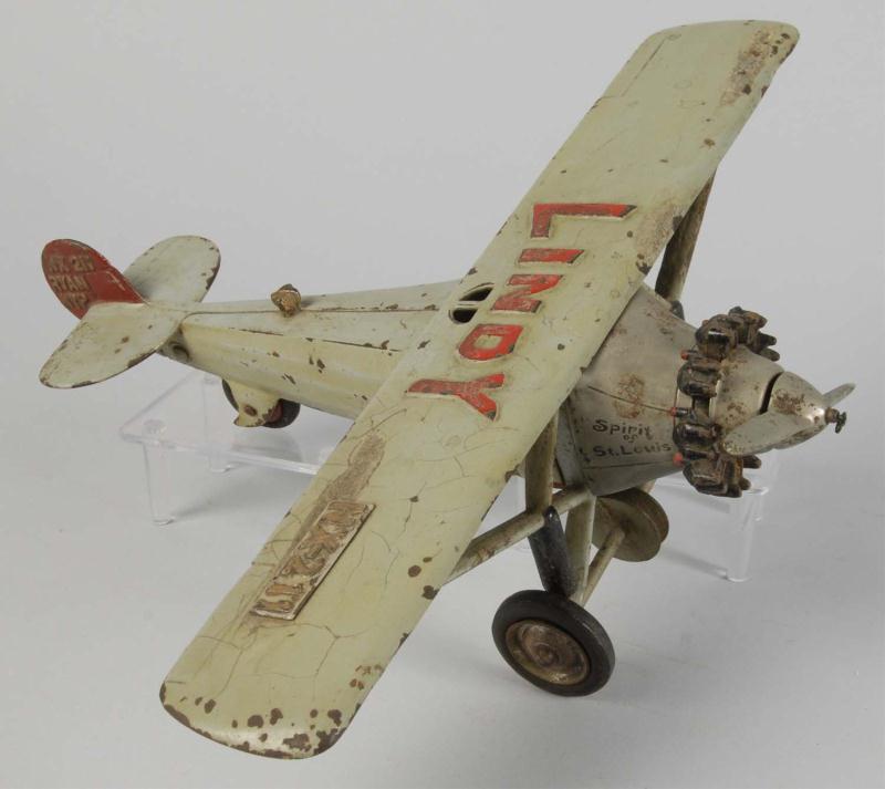 Cast Iron Hubley Lindy NX 211 Airplane 112fde