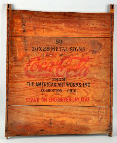 Wooden Coca-Cola Crate Fragment. 
Description