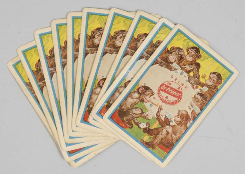 Lot of 10 Dr Pepper Monkey Playing 113023