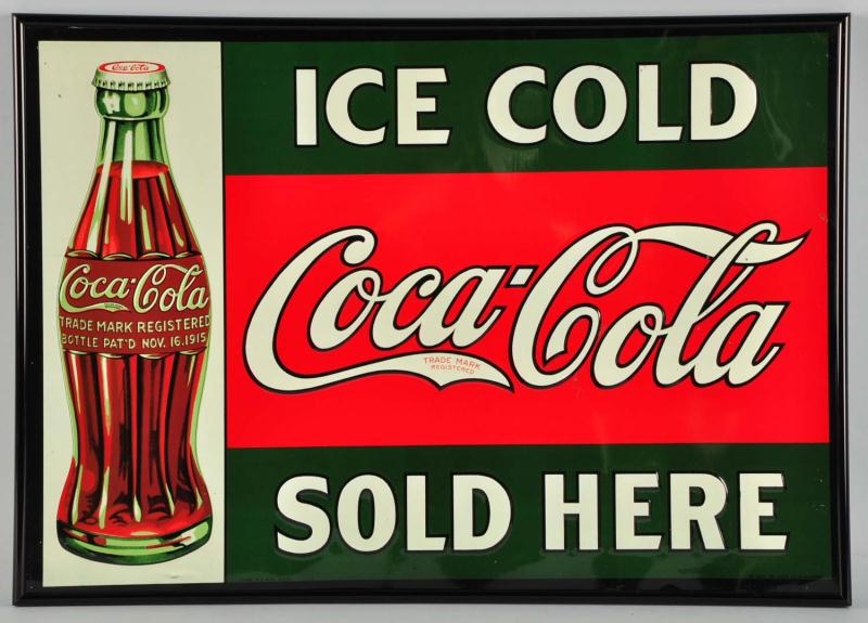 1927 Embossed Tin Coca Cola Sign  113052
