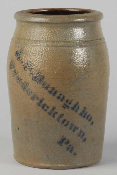 Stoneware 1 Quart Jar. 
Description