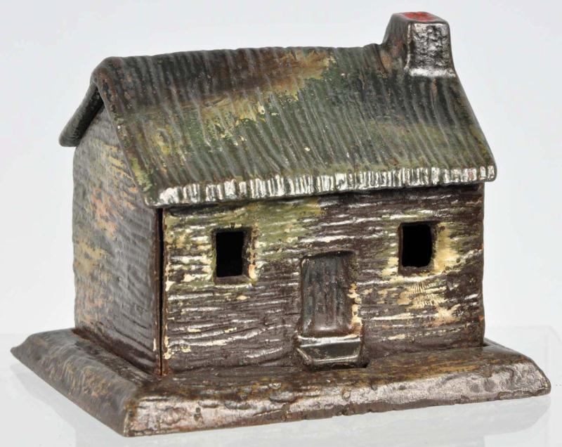 Cast Iron Cabin Still Bank Description 113097