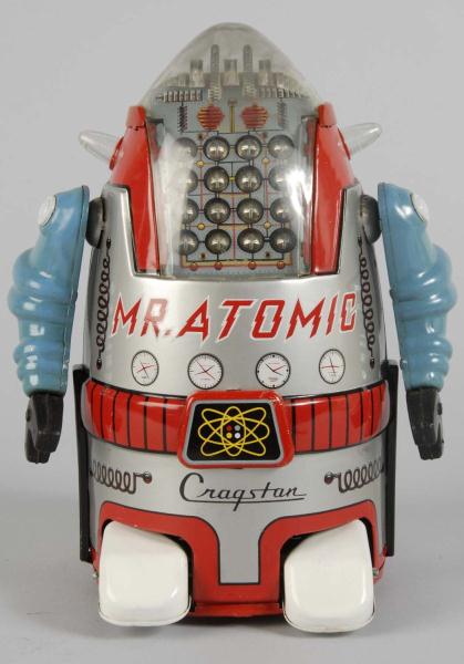 Tin Mr Atomic Robot Battery Operated 1130a3