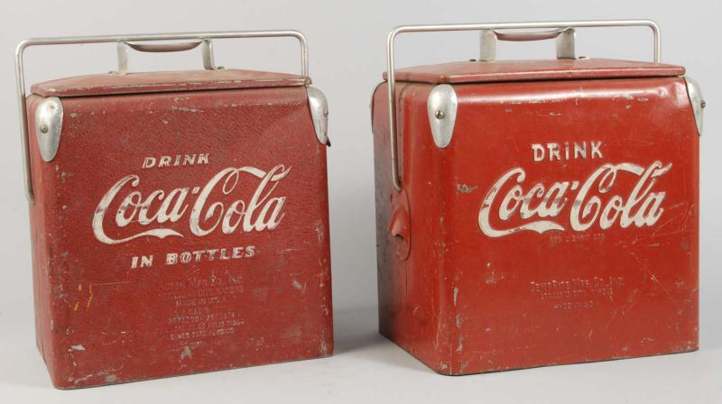 Lot of 2 Coca Cola 6 Pack Coolers  1130ad