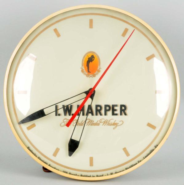 Harper Whiskey Advertising Clock  1130d6