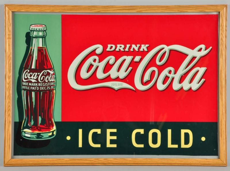 1934 Embossed Tin Coca Cola Sign  1130de