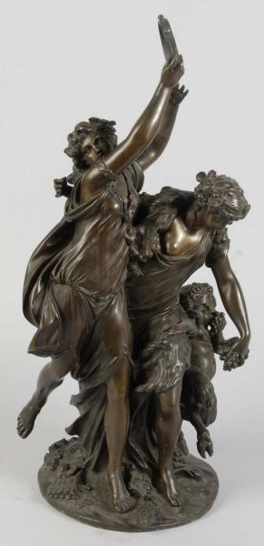 French Bronze Statue of Women with