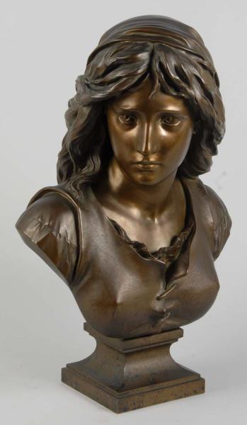 Bronze Bust of a Woman. 
Description