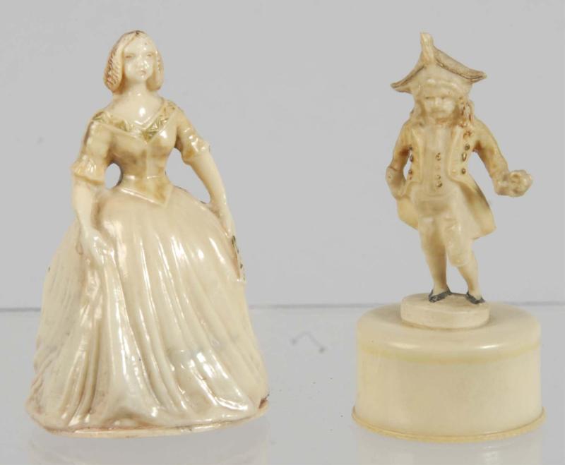 Lot of 2: Celluloid Figural Sewing