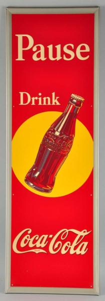 1940 Embossed Tin Coca Cola Sign  113168
