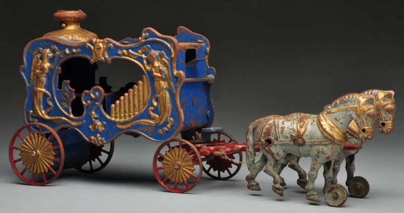 Cast Iron Royal Circus Calliope Horse-Drawn