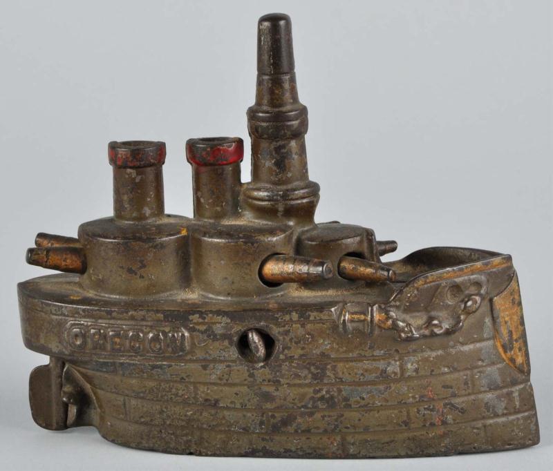 Cast Iron Oregon Battleship Still 11317c