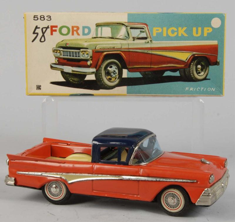 Tin Litho Ford Pick-Up Truck Friction