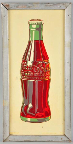 1941 Tin Coca-Cola Sign. 
Description