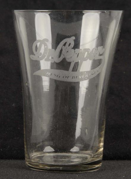 Dr Pepper Acid Etched Flare Glass  113196