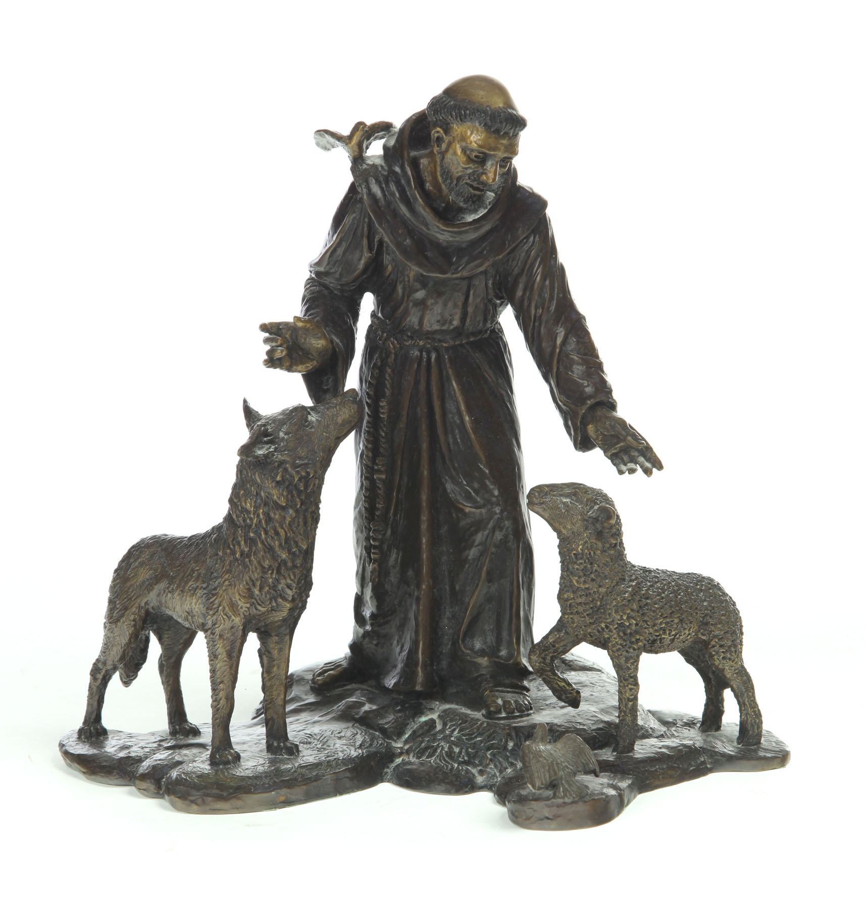 BRONZE OF ST FRANCIS AFTER MICHAEL 113659