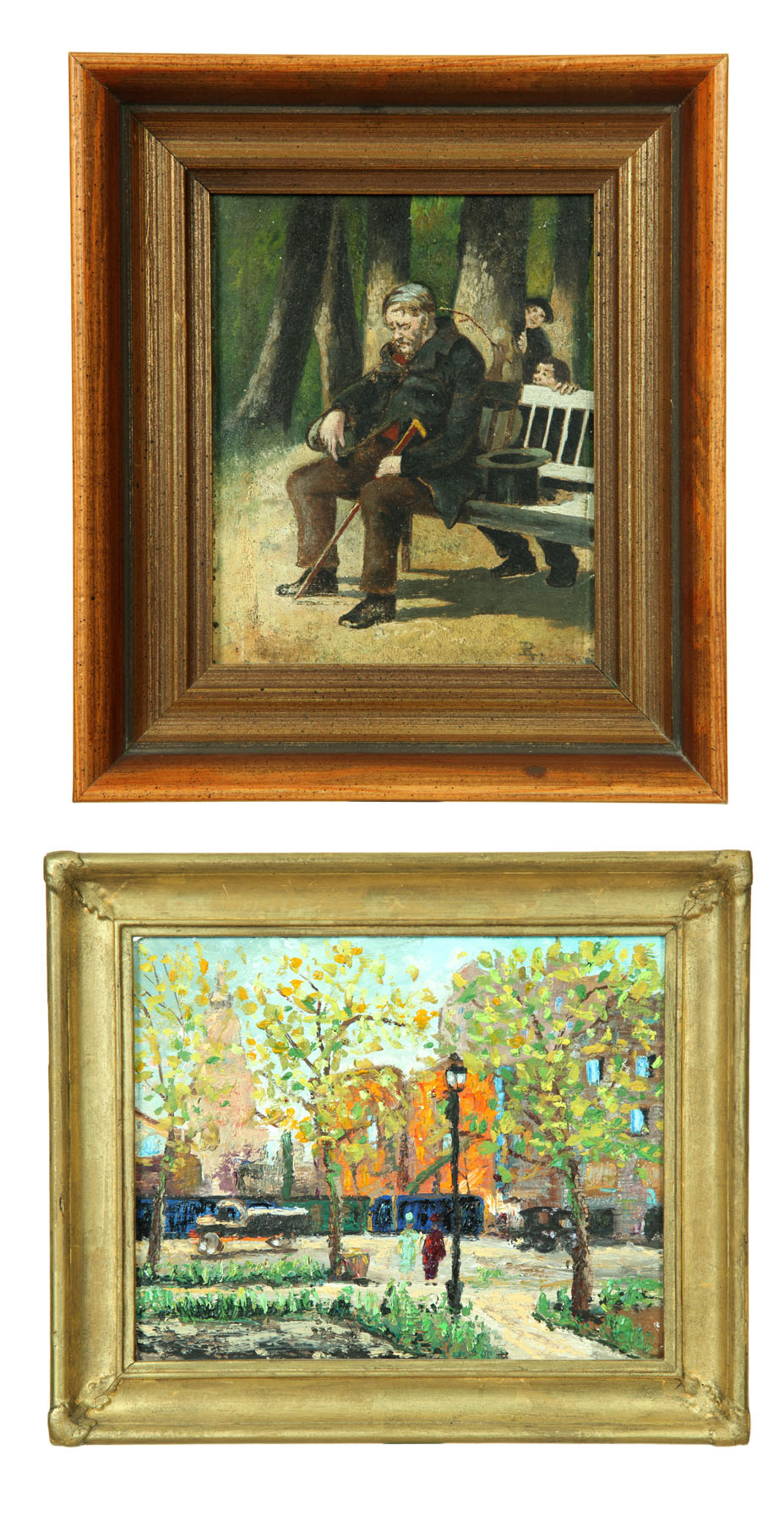 TWO PAINTINGS AMERICAN OR EUROPEAN 11367e