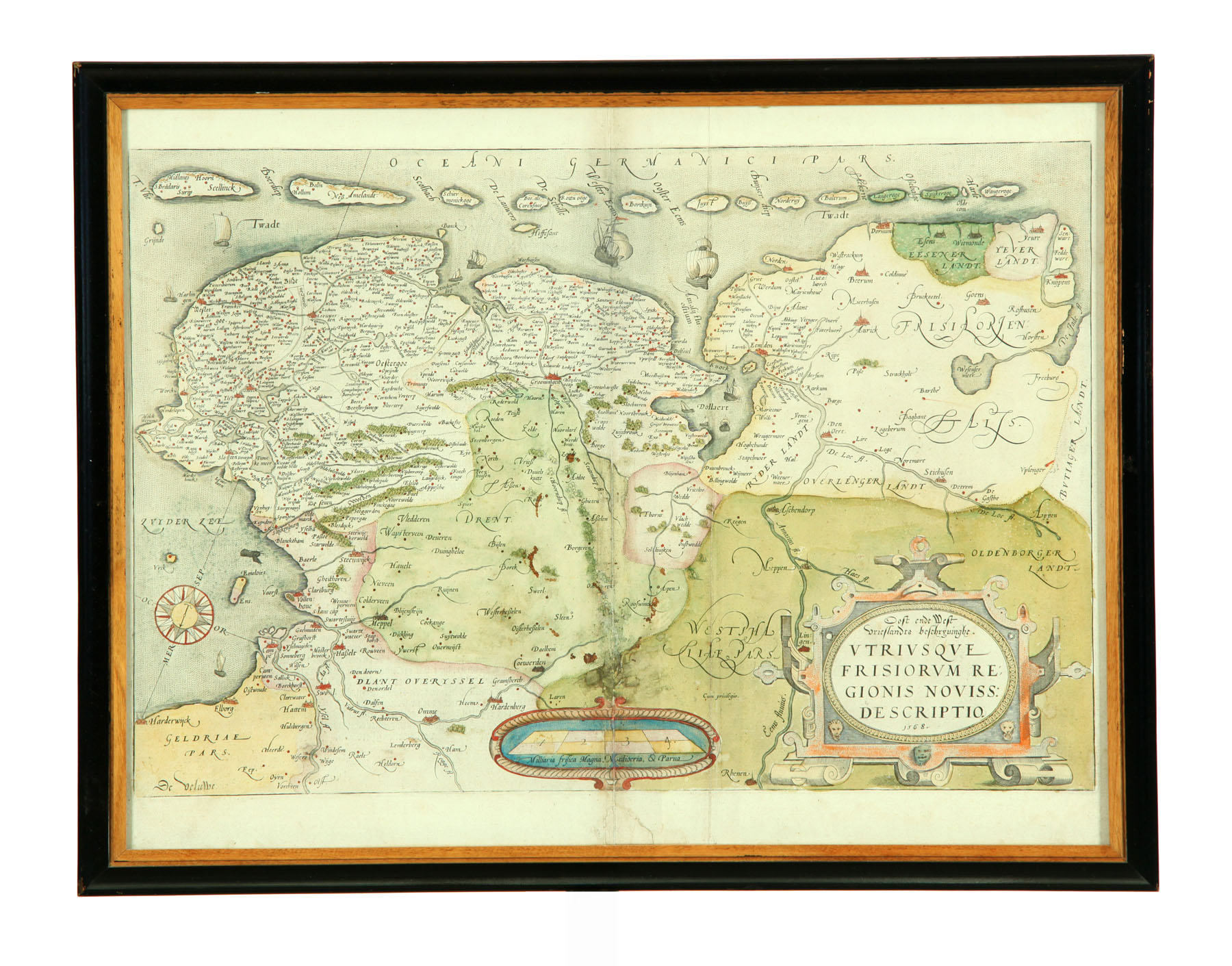 EARLY MAP OF FRIESLAND Utriusque 113693