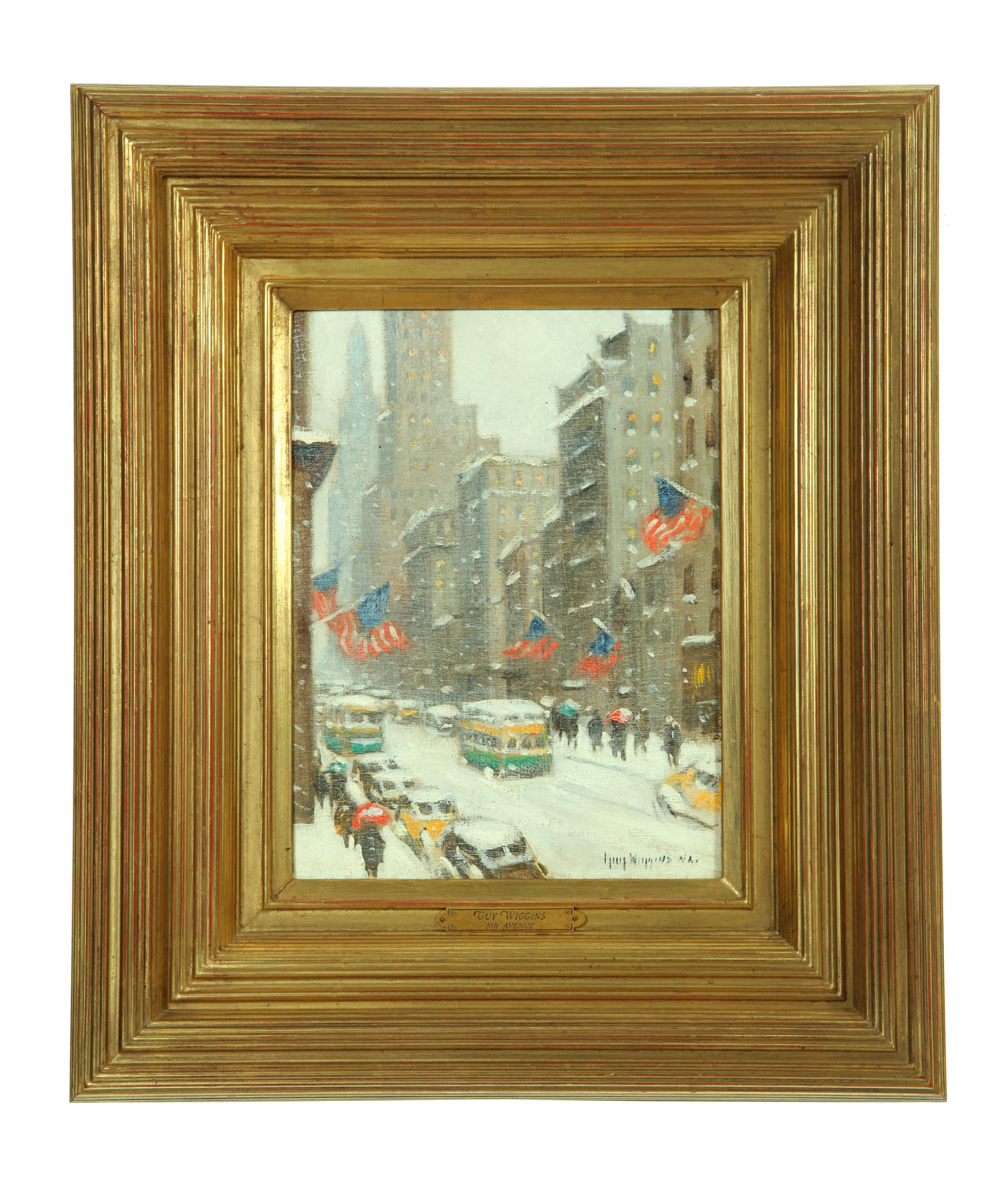 LOOKING DOWN 5TH AVE. BY GUY CARLETON