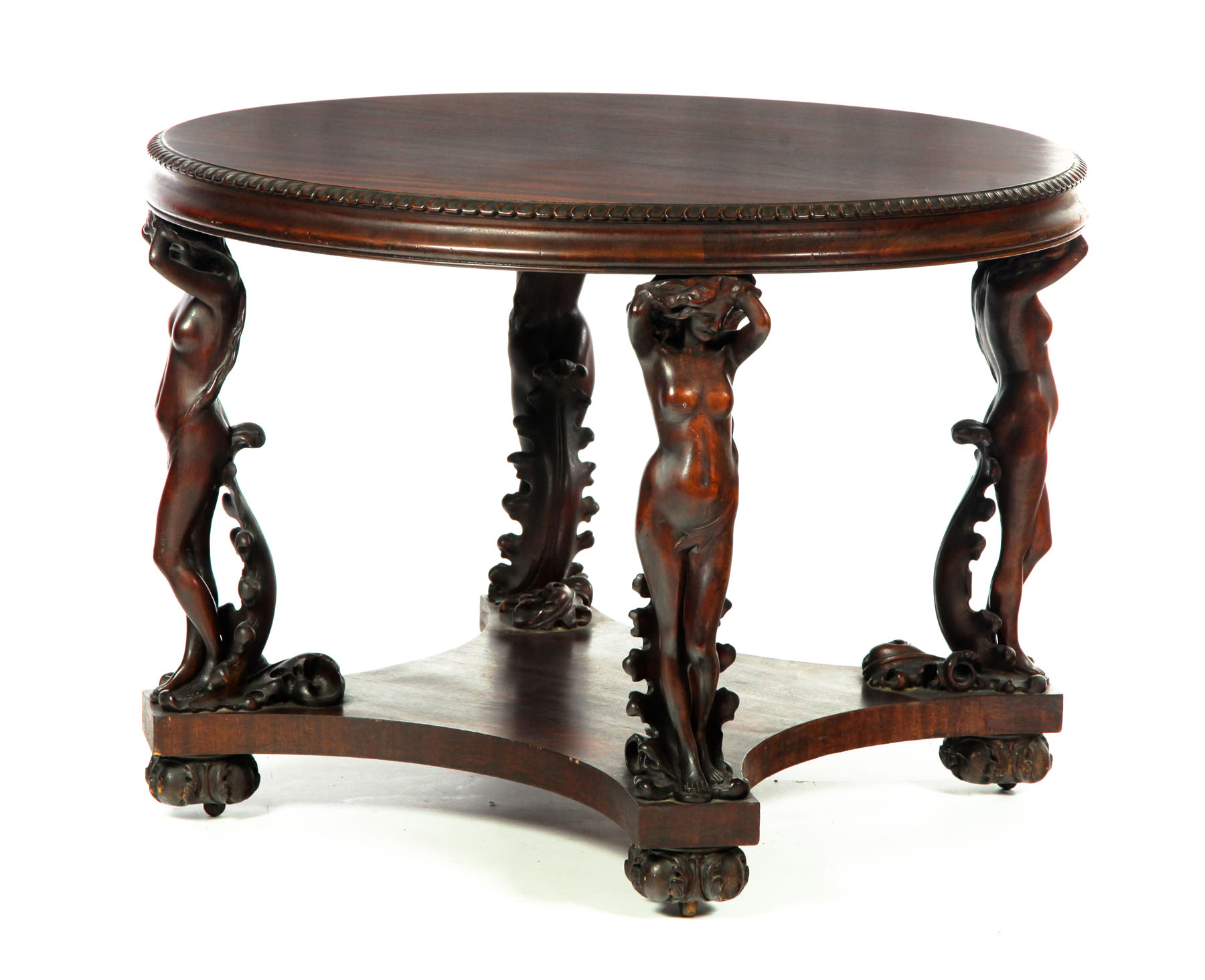 ART NOUVEAU CENTER TABLE.  American