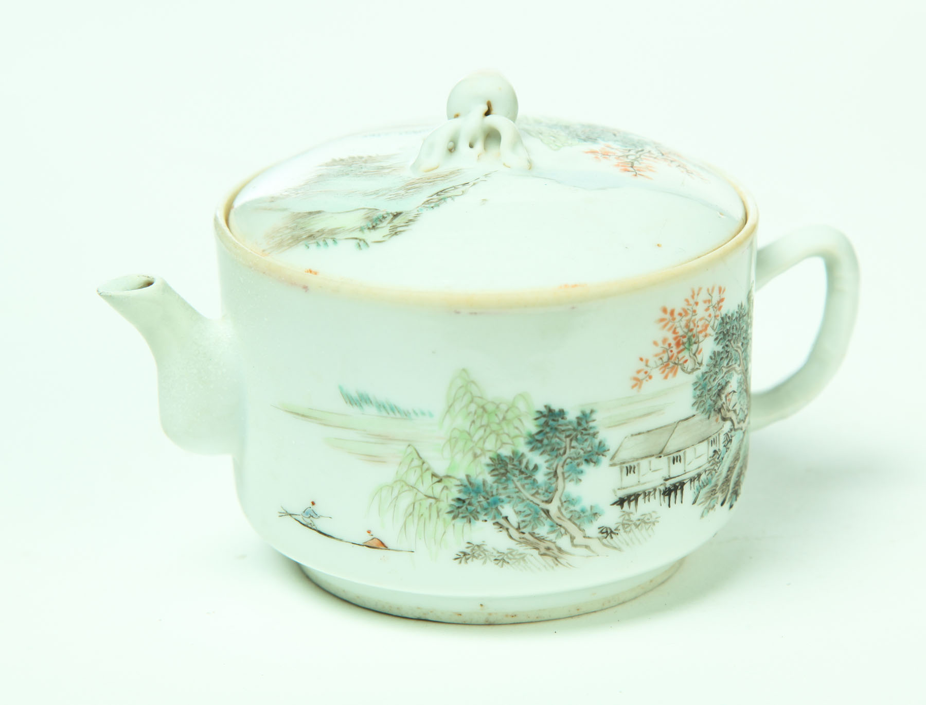 FAMILLE ROSE TEAPOT China Republic 1136fa