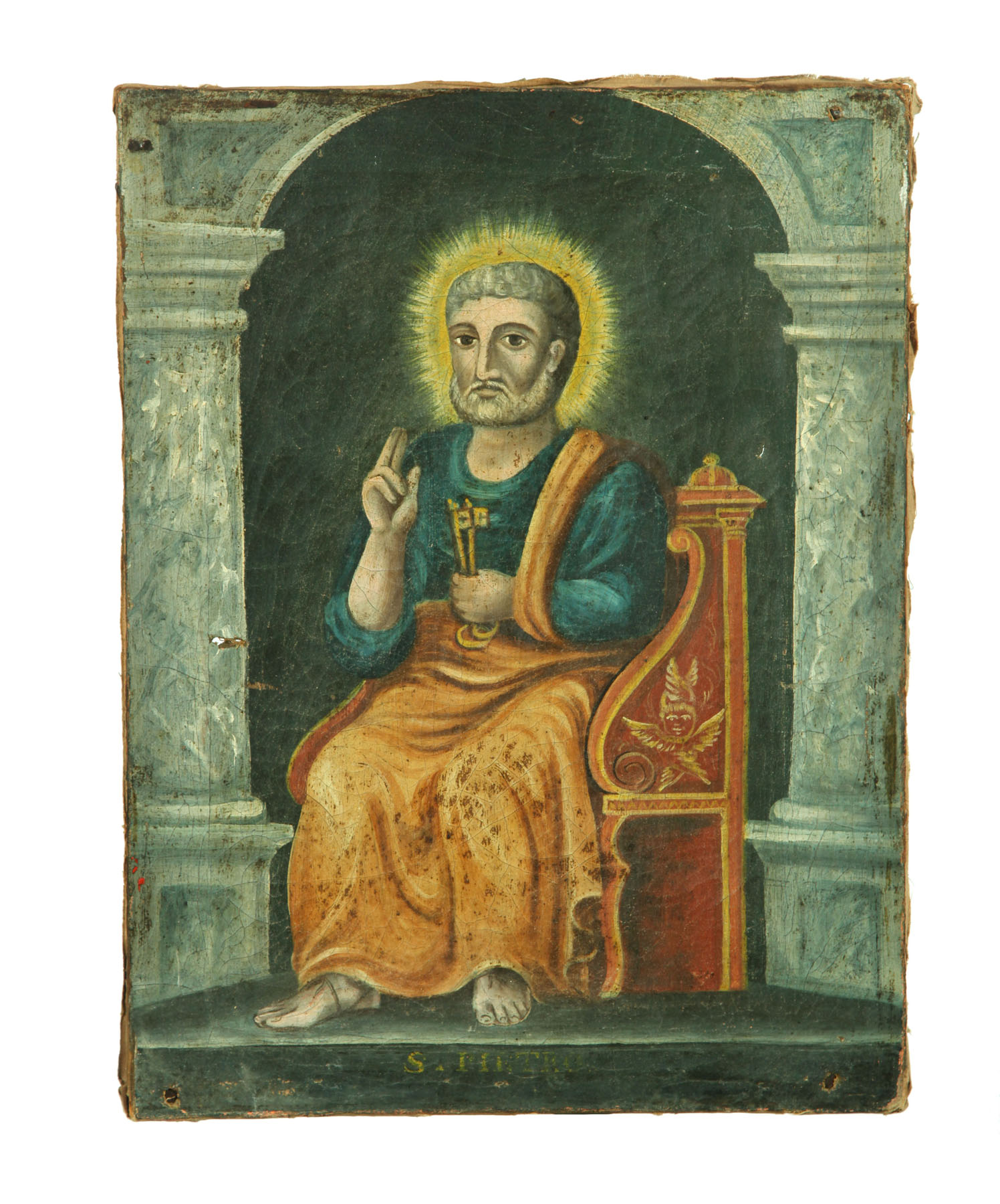 PORTRAIT OF ST PETER EUROPEAN 11371c