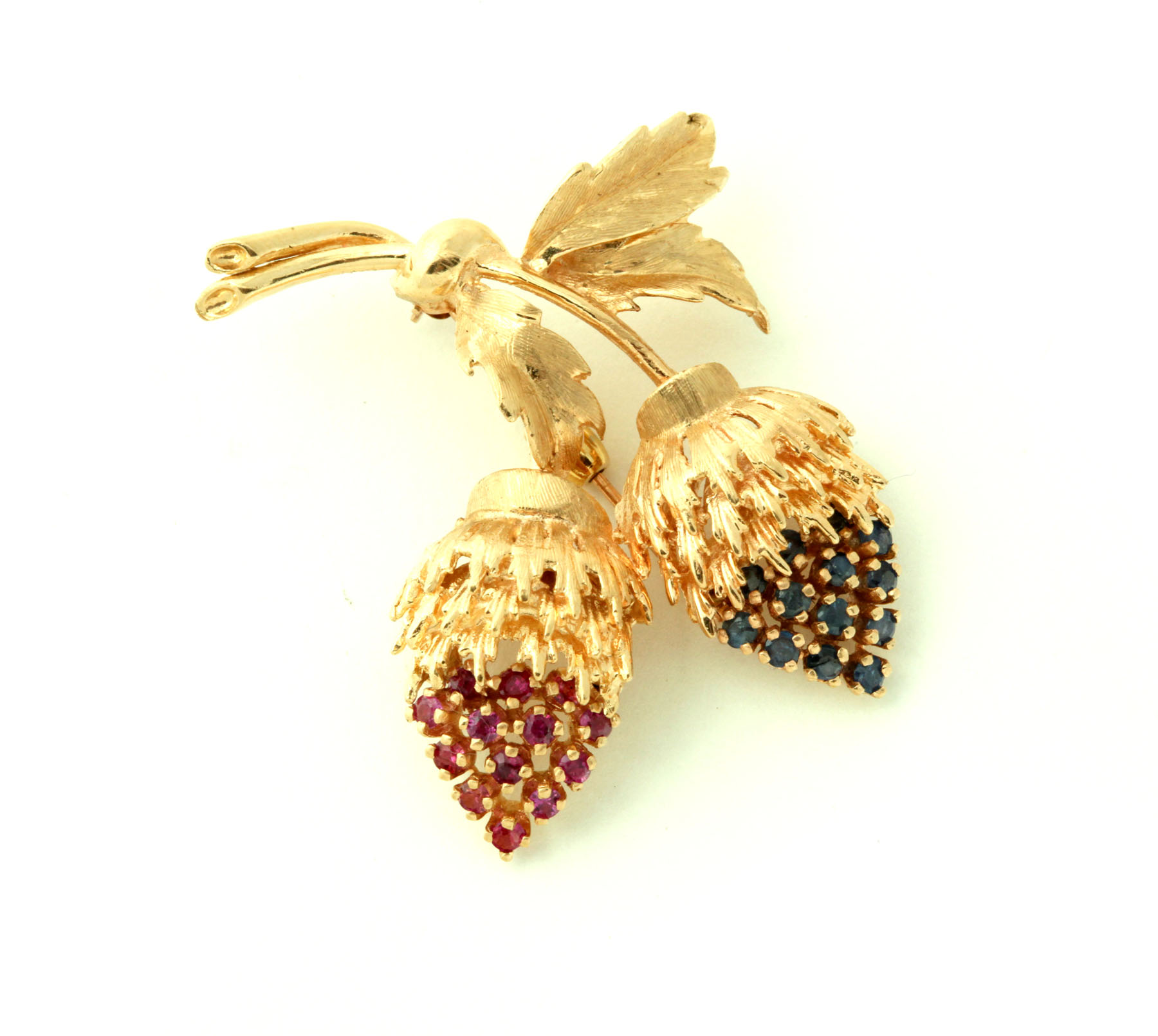 GOLD AND GEMSTONE BROOCH Twentieth 113744