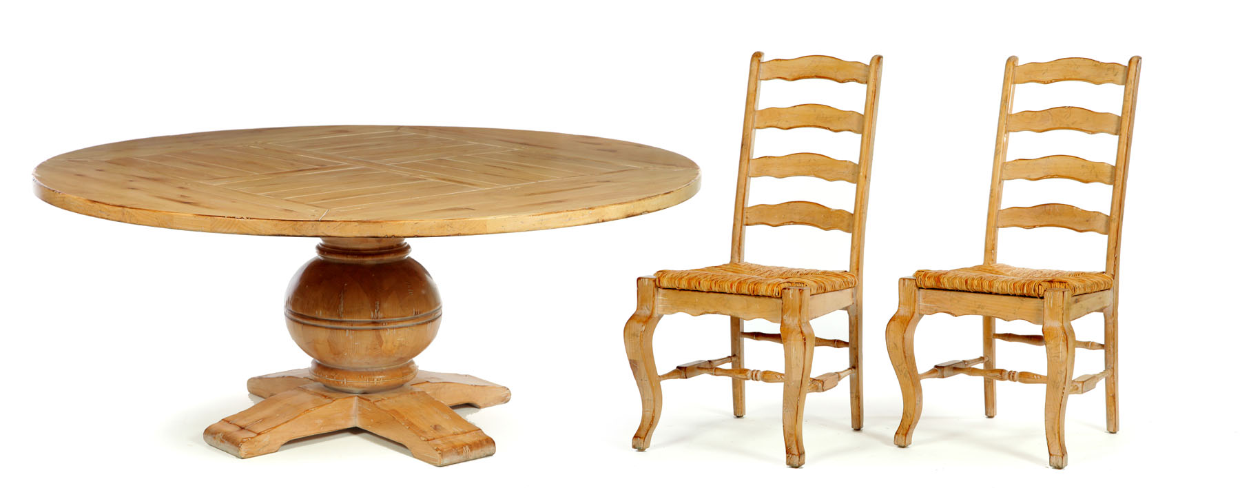 GENEROUS ROUND DINING TABLE WITH