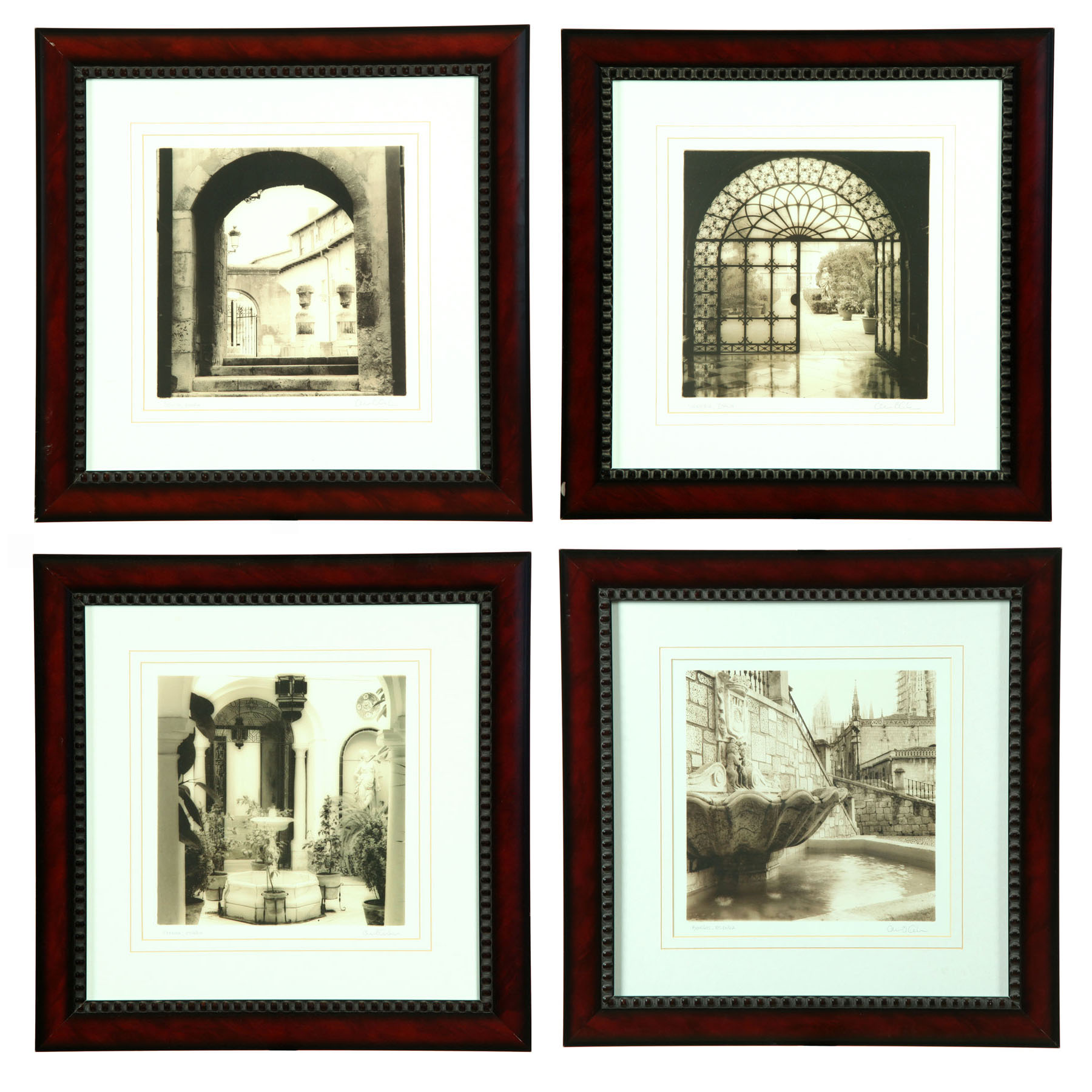  FOUR FRAMED PHOTOGRAPHS AND 113797