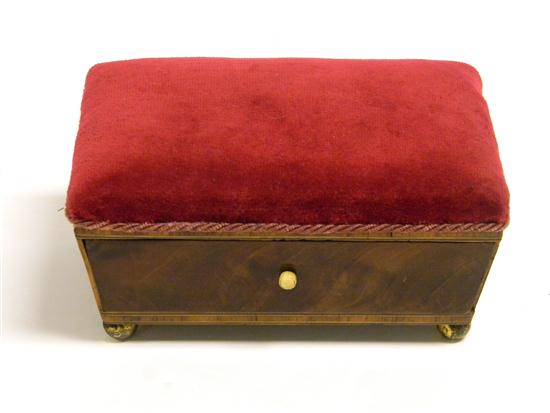 Late 19th C single drawer sewing 11385d
