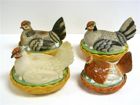 Three 19th century Staffordshire polychrome