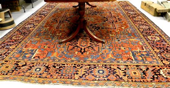 Antique Persian Herez  9' 9'' x