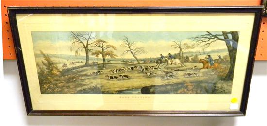 Henry Alken hand colored hunting