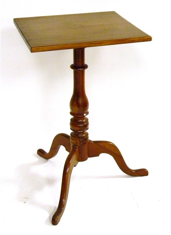 18th C. candlestand  cherry  square