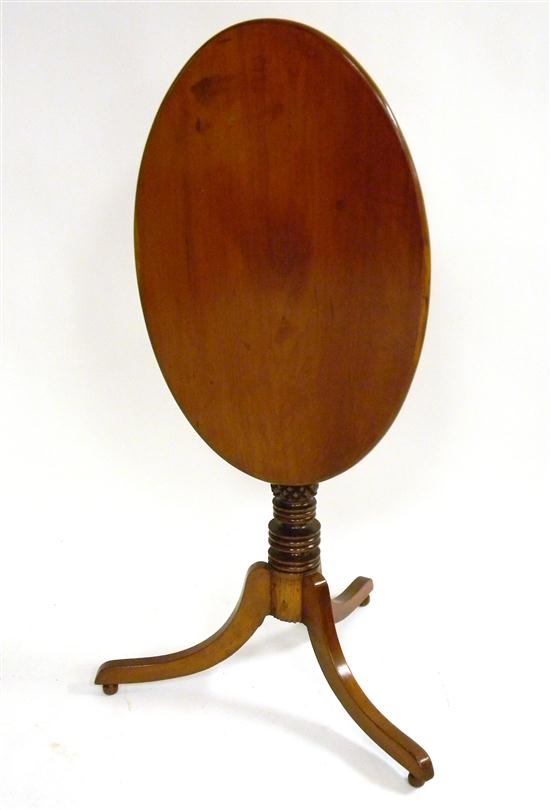 19th C tilt top candlestand 27  1138af