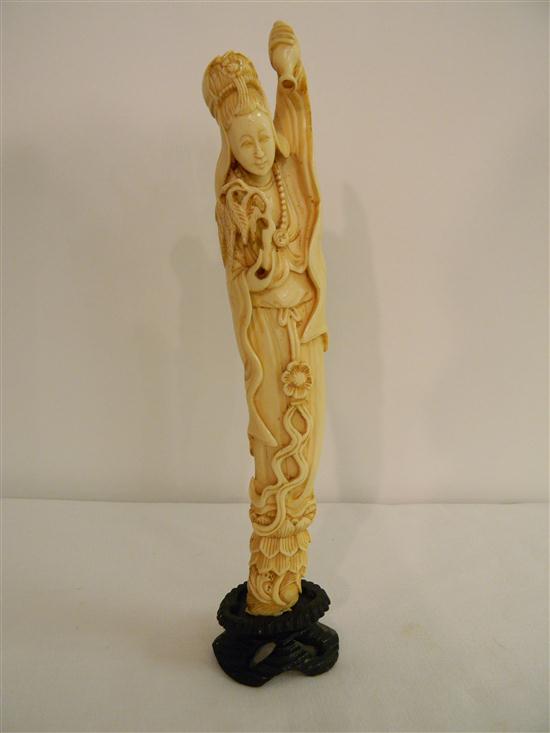 Chinese  20th century  an ivory figure